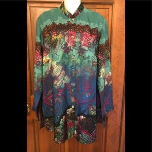 Boutique Citron Santa Monica Oversized Blouse Size Large